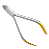 Wolframkarbid Kieferorthopädischer Hartdrahtschneider, Ligaturzange, Edelstahl mit vergoldetem Griff, UK