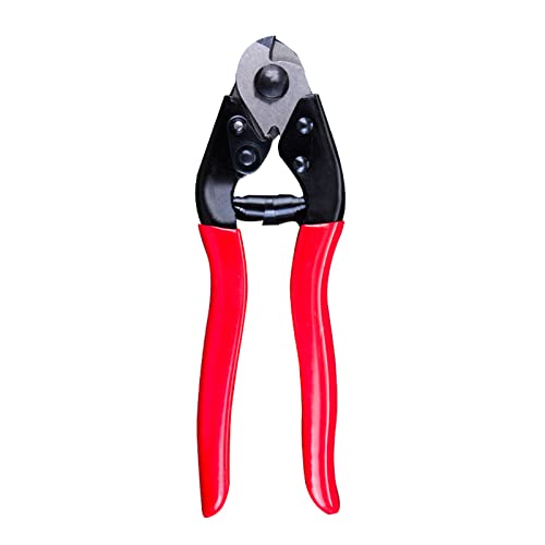 Kabelschneider, Edelstahl, Drahtseilschneider, Multifunktionszubehör, Reparaturwerkzeug, 5 mm, Rot und Schwarz