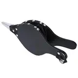 Lemecima Blasebalg für Kamin und Grill, Handblasebalg Luftbläser für Kamin, Grill, Outdoor Camping, Holzofen, 38 x 14 cm Schwarz