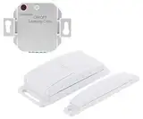 ChiliTec Funk Abluftsteuerung Set Funk Steckdose mit Magnet-Kontaktschalter Pilota Casa Funkschaltung für Fenster und Türen Universal bis 2000Watt Steuerung für Belüftung Lampen Leuchten Weiß