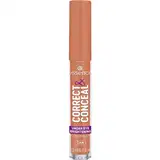 essence CORRECT & CONCEAL under eye brightening concealer, Nr. 30, Orange, aufhellend, farbkorrigierend, natürlich, für sensible Haut, vegan, ölfrei, ohne Parfüm, ohne Alkohol, 1er Pack (3.5ml)