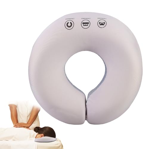 WIYETY Gesichtskissen Massage, Massage Kopfstütze für Das Bett, Gesichtskissen für Massageliege, U-förmiges Massage Gesichtskissen für Spa Salon Massagebett Behandlungsliegen (Grau)