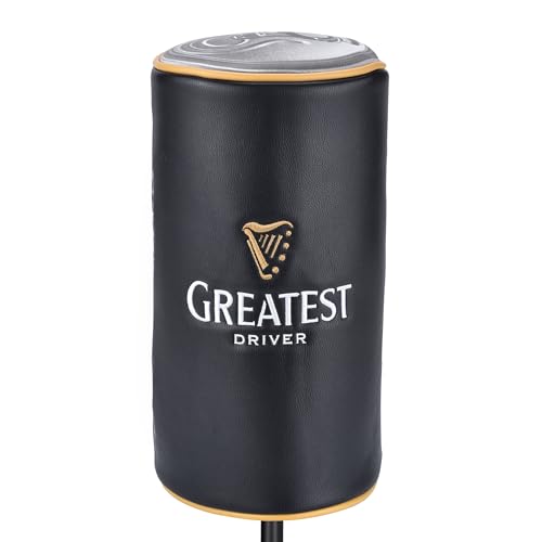 Shanker Golf Schlägerhaube für Fahrer, Motiv: Greatest Beer Can Funny Stickerei, Tour-Grade, PU-Leder, Golfschlägerhülle