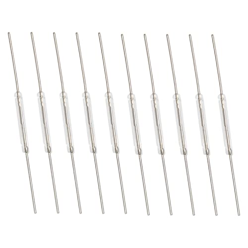 AZ Delivery 10 stücke N/O Reed schalter Magnetische Schalter 2 * 14mm Schließer Magnetische Induktion schalter Für Arduino