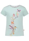 SALT AND PEPPER BY KIDS PARK Mädchen Colibri Glitterprint und Pailletten T-Shirt, Peppermint, 92/98 cm