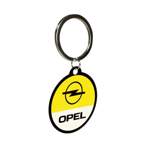 Nostalgic-Art Retro Schlüsselanhänger, Ø 4 cm, Opel – Logo – Geschenk-Idee für Opel-Zubehör Fans, Original Lizenzprodukt (OLP), aus Metall, Vintage Design