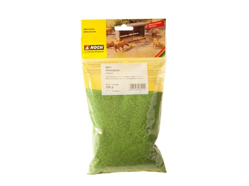 NOCH® Streumaterial hellgrün, Modellbau Streu, 150 g Beutel für Dioramen und Modelleisenbahn – ideal für H0, TT, N, Z