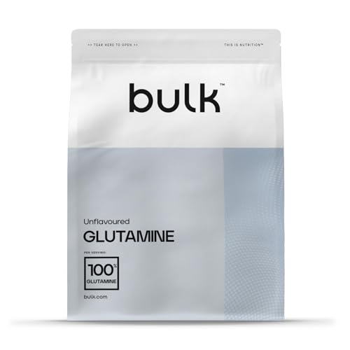 Bulk L-Glutamin Pulver, Geschmacksneutral, 1 kg, 200 Portionen, Verpackung Kann Variieren