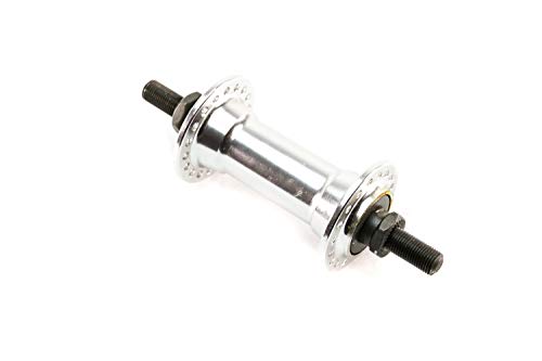 Fahrrad Alu Vorderrad Nabe 36 Loch Vollachse Einbaubreite 100mm Silber