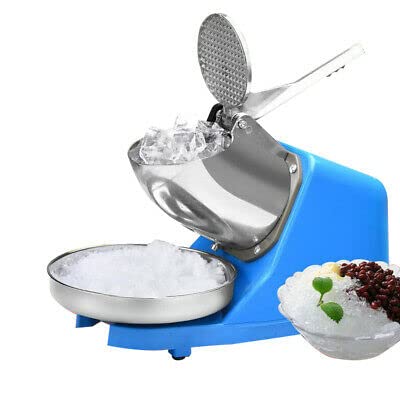 Elektrische Ice Crusher Ice Shaver Machine Edelstahl Eiszerkleinerer Crusheisbereiter Kommerziellen Einsatz Startseite Smoothie-Maker 65kg Pro Stunde