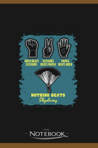 Notebook: Skydiving Skydive Skydiver Parachuting Gift: Notebook, Composition book, Exercise book, Journal, Diary, School 120 Pages 6 x 9 inches