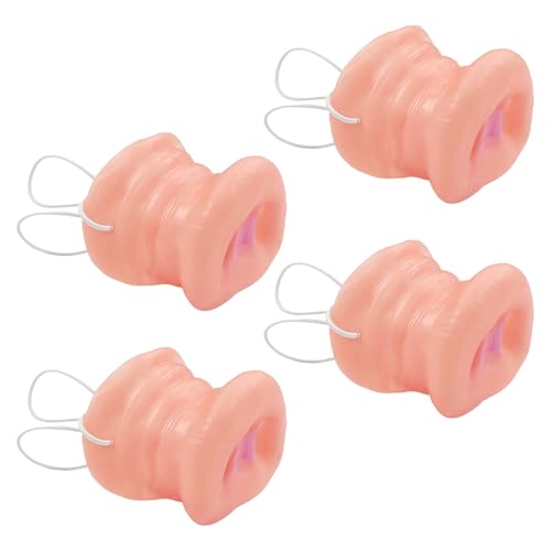 COACOM 4 Stücke Simulierter Schweinebehnen, Weich Und Bequem, Rollenspiele, Parodie-Performance-Requisiten Und Kreativer Schweinnase Der Kinder.