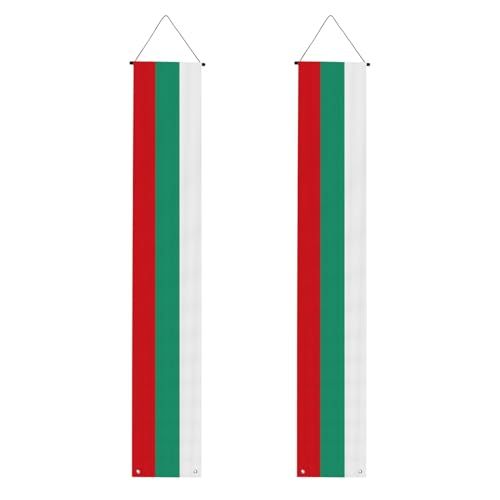 Bulgarische Flagge, Abschluss-Dekorationen, 2025, Banner, Abschlussfeier, Veranda, Schild von 2025, für Absolventen, Party, 180 x 30 cm