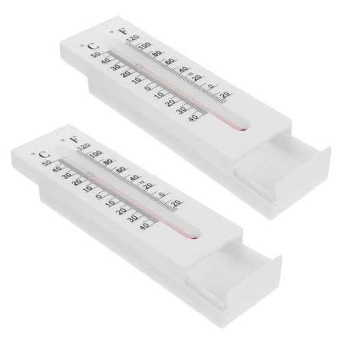 EXCEART 2st Büroschlüsselversteck Einen Schlüssel Verstecken Schlüsselversteck Im Freien Versteckter Schlüsselhalter Für Draußen Schlüsselverstecke Thermometer Plastik Weiß Ersatzteil