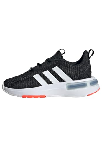 adidas Racer TR23 Shoes Kids Laufschuhe, Core Black/Cloud White/Solar Red, 39 1/3 EU