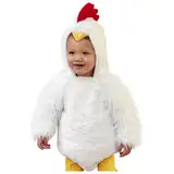 Baby Ostern Strampler Kostüm, Baby Kostüm Küken, Mädchen Jungen Huhn Strampler Kostüm Schuhe Outfits Set Winter Cosplay Baby Fleece Hut Tieroverall Säuglingsmädchen Strampler & (b-White, 18-24 Months)