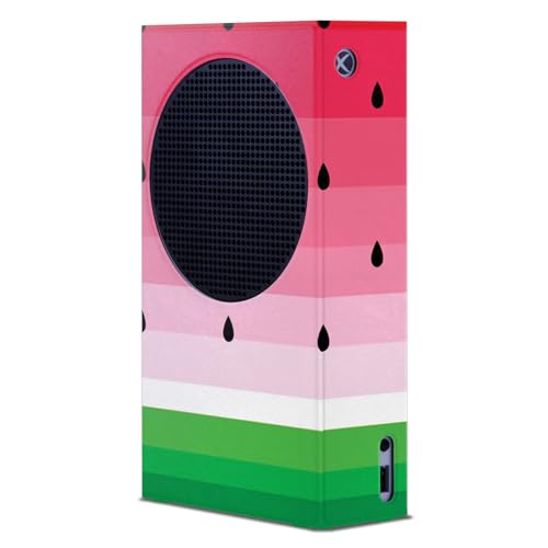 Head Case Designs Offizielle Haroulita Wassermelone Kunst Mix Spielekonsolen Wickeln kompatibel mit Xbox Series S Console