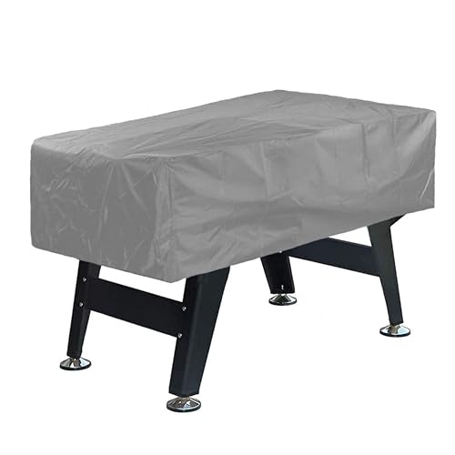 Tischfußball-Abdeckung aus 420D Oxford-Gewebe, wasserdicht, UV-beständig und staubdicht, Foosball-Abdeckung 160 x 115 x 50 cm (grau)