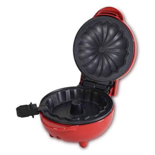 Wrtysully Mini Kuchenhersteller Doppelseitiger Heizung Tragbarer -Kuchenhersteller Elektrischer Cupcake-Hersteller für Frühstückssnacks EU-Stecker
