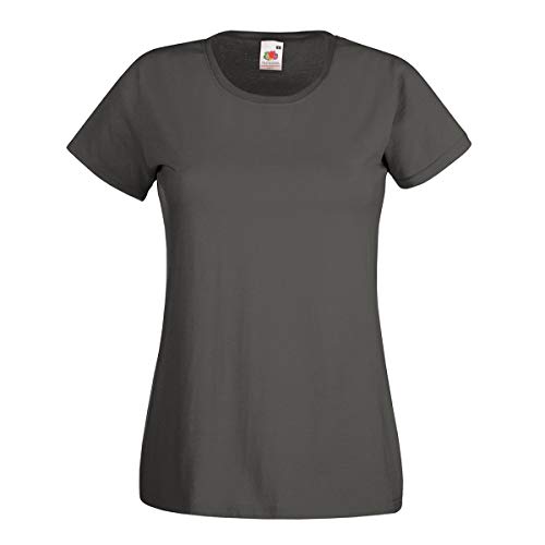 Damen Lady-Fit T-Shirt Größen - Shirtarena Bündel, Farbe:Graphit, Größe:M