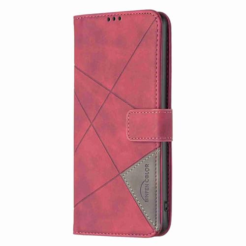 Beddouuk Hülle für iPhone 14 Pro Max,Retro Premium Leder Flip Case mit Ständer Kartenfach Klapphülle Handytasche Brieftasche Schutzhülle für iPhone 14 Pro Max,Rot