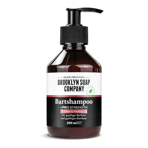 Brooklyn Soap Company, Activator Bartshampoo +Pro Strength 200 ml - Shampoo für Bartwachstum - Beard Growth Bart-Shampoo für dichteren Bartwuchs