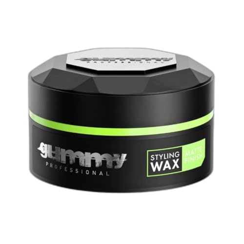 Gummy Professional Matt Finish Styling Wachs 150 ml – Mattes Haarwachs mit starkem Halt – Styling Wax ohne Alkohol für Männer & Frauen mit Vitamin E