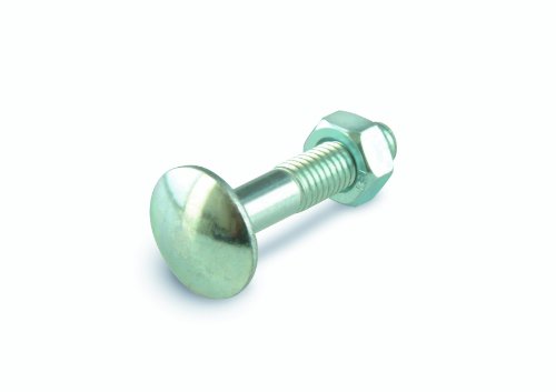 suki 50 Stück Schlossschraube M 6 x 40 mm verzinkt 4.6 Teilgewinde DIN 603, 6112023