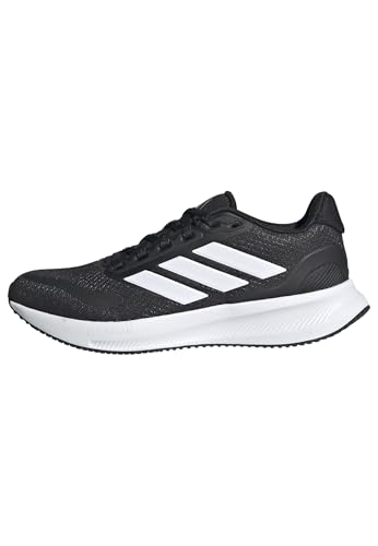 adidas RUNFALCON 5 Shoes JUNIOR Laufschuhe, Core Black/Cloud White/Core Black, 39 1/3 EU