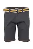 Solid SDLagos Herren Chino Shorts Bermuda Kurze Hose mit Gürtel und Stretch Regular Fit, Größe:2XL, Farbe:Dark Grey (2890)