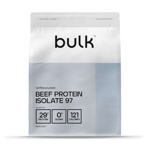 Bulk Beef Protein Isolate 97, Proteinshake, geschmacksneutral, 1 kg, Verpackung kann variieren