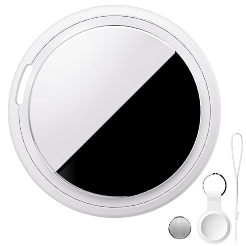 Bnlei Smart Air Tracker Tag kompatibel mit Apple Wo ist? (nur iOS), Smart Tag Key Finder für Schlüssel, Fahrrad, Wallet, Koffer, Hunde, Katzen (Milchweiß, 1-Pack)