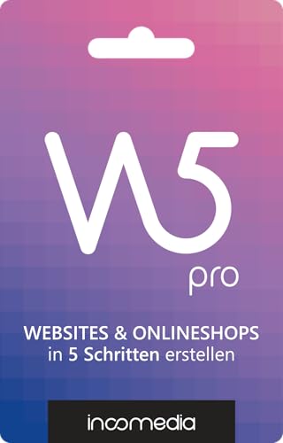 WebsiteX5 Pro (Version 2025) - Erstelle Websites & Onlineshops in 5 Schritten ohne Vorkenntnisse - Windows 11/10/8/7 - Deutsch (multilingual) *DAUERLIZENZ* Product Key Card (PKC) (pro, PC)