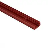 T-Nut-Schiene, T-Schiene, T-Schlitz-Gehrungsvorrichtung, Aluminiumlegierungsmaterial, rot für Holzbearbeitungsfräser (300 mm)