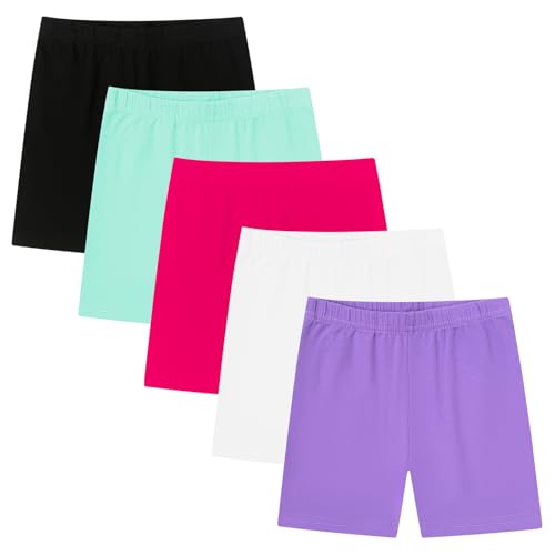 Moitiy Radlerhose Kinder Leggings Kurze Hosen Mädchen Sporthose Mädchen Turnhose Kruz Baumwolle Sport Shorts Sommerhose 10-12 Jahre