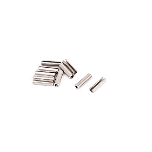 sourcing map M2 x 8 mm, 304 Edelstahl, zwei getrennte Spring Roll Spannstifte 10 Stück de