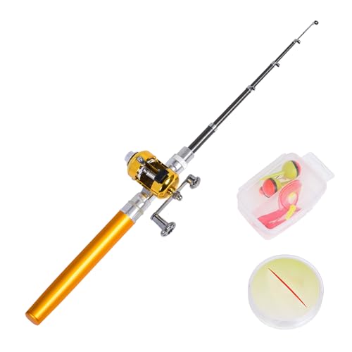 Caña -Kombination und Fischerei mit Feder - Fischerei Caña mit Stift, tragbares Fischen in Kombination mit Rohrstock und Rolle | Penish Fishing Reeds, Taschenfischerei, Fischereikanse