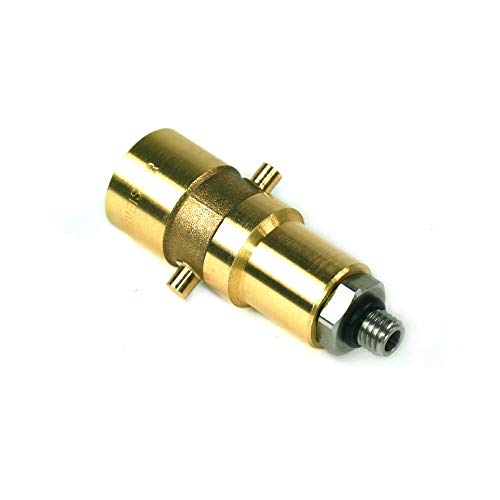 Bajonett Tankadapter M10 (10 mm x 1,5 mm), Messing mit Edelstahlanschluss - Adapter für Autogasfahrzeuge - LPG Adapter für Autogas