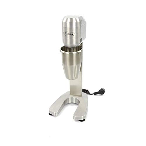 Getränkemixer 1 x 1 L – 1 Tasse 2 Geschwindigkeiten – Getränkemixer für Milchshakes, Cocktails, Smoothies – Edelstahl – 700 ml – Milchshaker – Barmixer