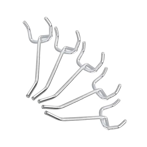 50 Stück Lochplattenhaken - 50 STÜCKE Peg Board Zubehör | Universelle L-förmige Lochplattenhaken aus Metall, passend für 2,4,6-Zoll-Steckplatten, Organizer-Sortiment Diese Pegboard-Haken können eine