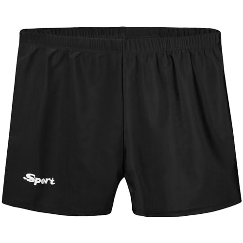 Aomig Badehose Jungen Badeshorts Jungen Schwimmhose, Schnelltrocknend, Trocknende Schwarze Boardshorts für Kinder, Resort Swim Shorts mit Taschen und Verstellbarem Kordelzug(10 Yards)