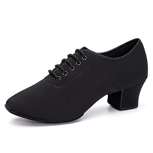 AOQUNFS Tanzschuhe Geschlossene Latein Damen Schnüren Salsa Tango Ballsaal Leistung Performance Trainingsschuhe,LHDNJB-LDM-5cm,EU38