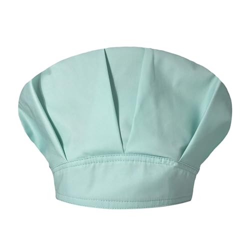 Unisex einfarbige Kappe für Küche, Catering, ölbeständige Kochmütze, Bouffant-Mütze Lustige Fahrradhelme (Mint Green, One Size)