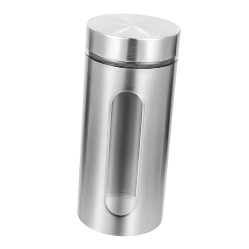 Alipis 1200ml Edelstahl Aufbewahrungstank Wasserdichter Stabiler Und Versiegelter Edelstahlbehälter Für Die Küche Robuste Lagerlösung Für Lebensmittel Und Vorräte