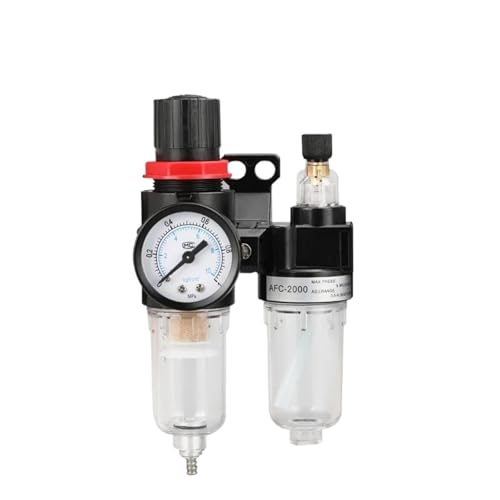 AFC2000 Pneumatic Air Compressor Filter Regulator Lubricants AFR2000 + AL2000 G1/4 Oil Water Separator Reduce Pressure(With 10mm fitting)