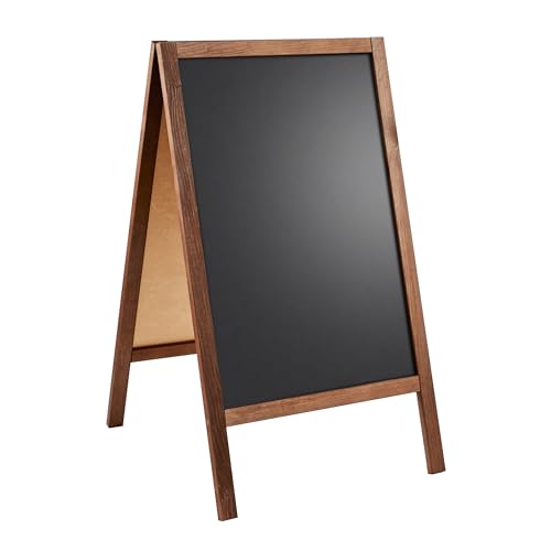 SPRINTIS - Kundenstopper Holz WOOD-STOP Lite S, 44 x 66 cm Kreidetafel, holzoptik, Aufsteller, Werbeaufsteller, Customer Stopper