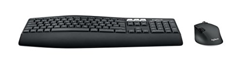 Logitech MK850 Performance Kabelloses Tastatur-Maus-Set, Bluetooth, 2.4 GHz Verbindung via USB-Empfänger, 24 bis 36-Monate Akkuleistung, Handballenauflage, Deutsches QWERTZ-Layout, Schwarz