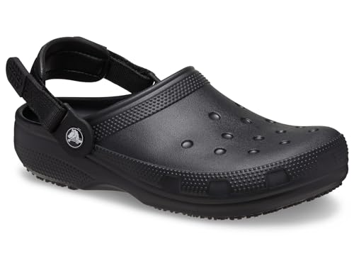 Crocs Unisex-Erwachsene Klassischer Arbeitsclog Holzschuh, Schwarz, M6W8