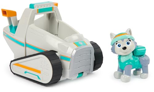 PAW PATROL, Schneemobil mit Everest-Figur (Sustainable Basic Vehicle/Basis Fahrzeug), Spielzeug für Kinder ab 3 Jahren