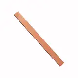 SZLIZHOU 1 Stück Flache Kupferstange, 6mm x 25mm x 305mm Kupfer Bus Bar Kupfer flaches Blatt T2 reines Cu Kupfer Blatt rot Kupfer flache Bus Rechteck Bar für verschiedene DIY (1, 6 * 25 * 305mm)